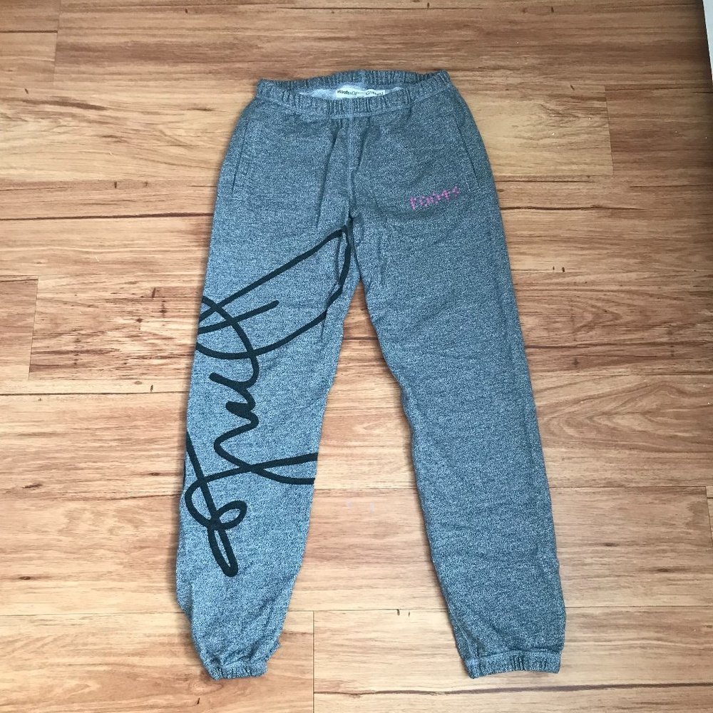 Roots x Douglas Coupland signature sweat pants / joggers